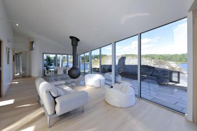 Skandináv ház - nappali ötlet, modern stílusban