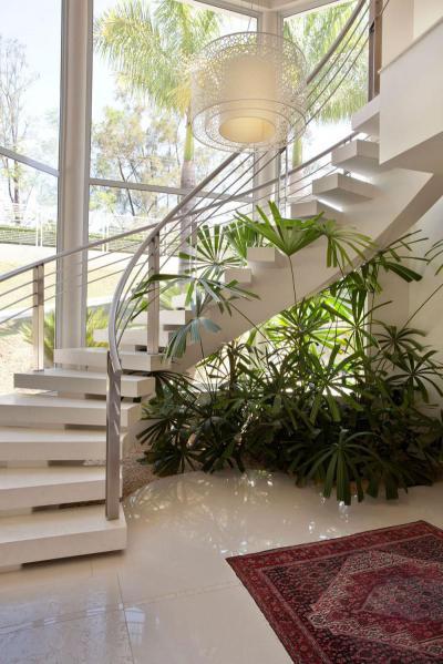 Látványos lépcső - belső továbbiak ötlet, modern stílusban