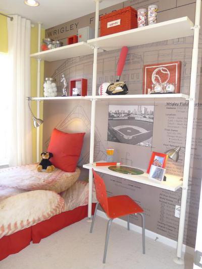 Tiniszoba pirossal bolondítva - gyerekszoba ötlet, modern stílusban