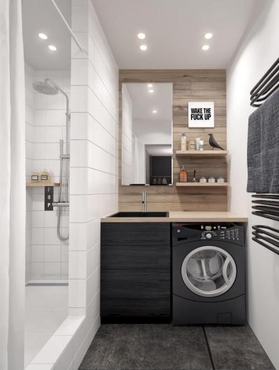 modern fürdő - fürdő / WC ötlet, modern stílusban