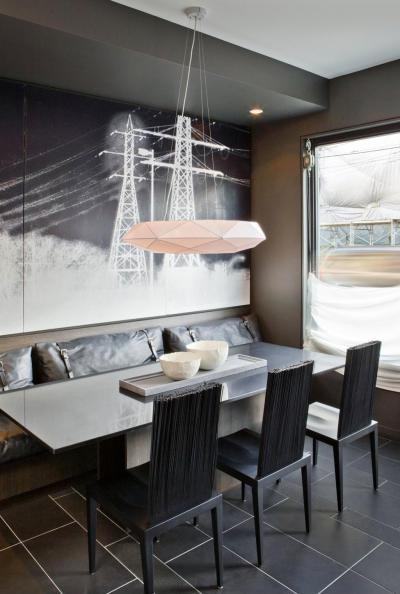 fotótapéta retro étkezőben - konyha / étkező ötlet