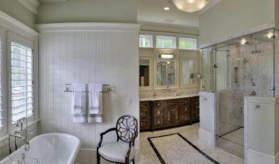 Hatalmas fürdőszoba - fürdő / WC ötlet, klasszikus stílusban