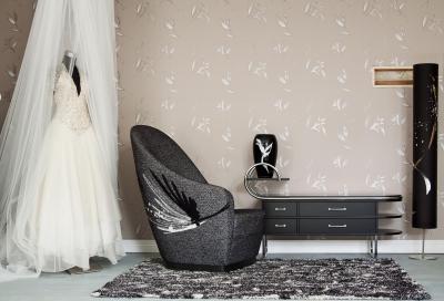 Öltözősarok fekete-fehérben - háló ötlet