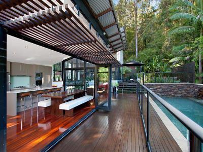 pergola3 - kert / udvar ötlet, modern stílusban