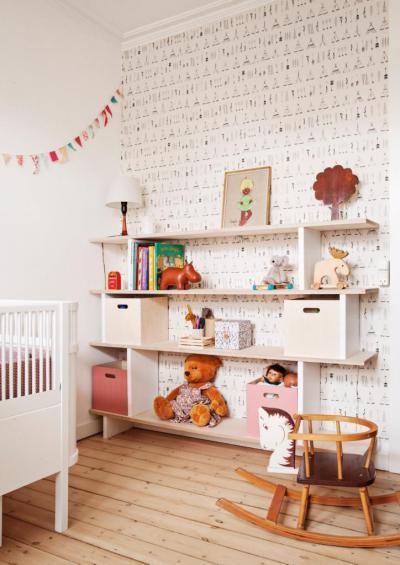 hieroglifák a falon - gyerekszoba ötlet, modern stílusban