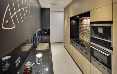 gránit konyhapult - konyha / étkező ötlet, modern stílusban