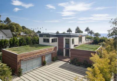 Garázsépület - homlokzat ötlet, modern stílusban