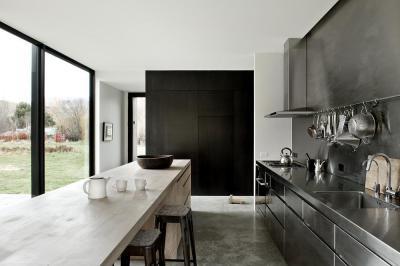 Minimál konyha - konyha / étkező ötlet, minimál stílusban