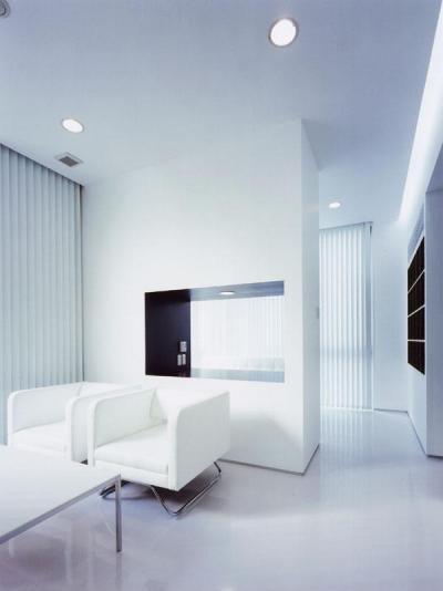 Letisztult fehér - nappali ötlet, minimál stílusban