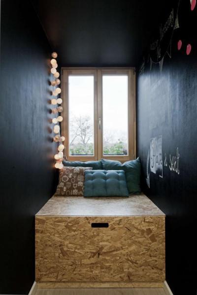 Tetőtéri kuckó - tetőtér ötlet, modern stílusban