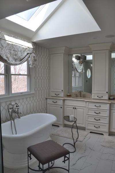 Elegáns fürdőszoba - fürdő / WC ötlet, klasszikus stílusban