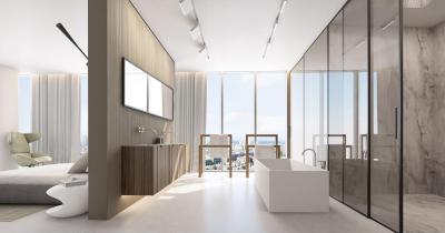 Különleges fürdőszoba - fürdő / WC ötlet, modern stílusban