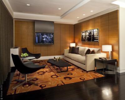 Falpanel a retro nappaliban - nappali ötlet