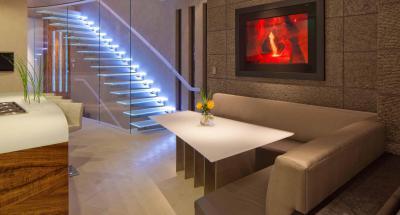 Lépcső - belső továbbiak ötlet, modern stílusban