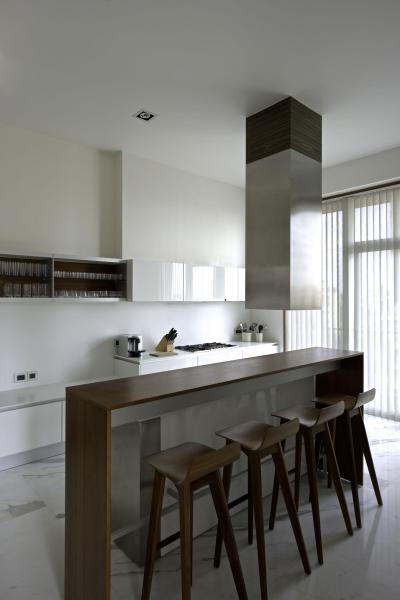 Minimál konyha - konyha / étkező ötlet, minimál stílusban