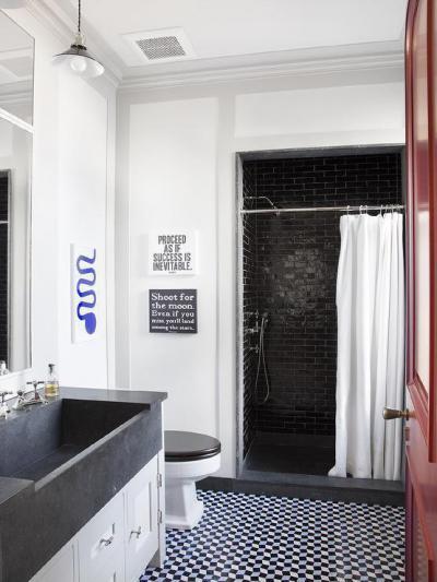 Modern fürdő - fürdő / WC ötlet, modern stílusban