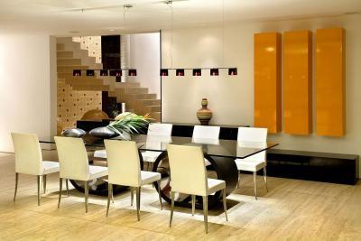 Modern étkező - nappali ötlet, modern stílusban