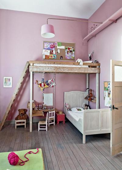 Rózsaszín kislány szoba - gyerekszoba ötlet, modern stílusban