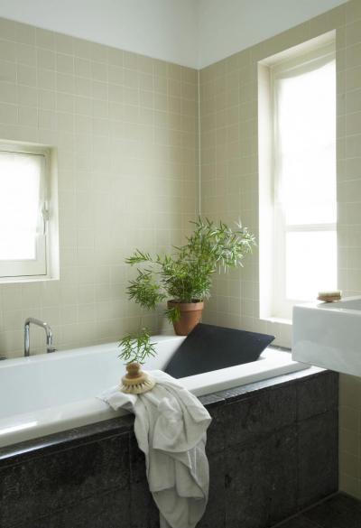 Rusztikus hangulatú fürdőszoba - fürdő / WC ötlet, modern stílusban