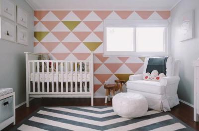 Lágy színek a babaszobában - gyerekszoba ötlet, modern stílusban