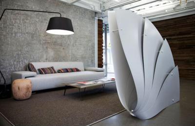 Páratlan térelválasztó - nappali ötlet, modern stílusban