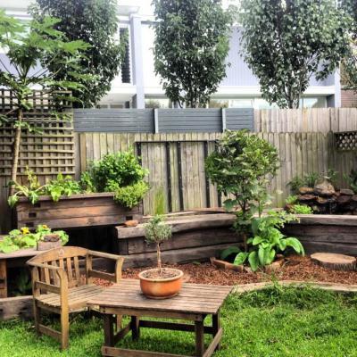 Relax zug a kertben - kert / udvar ötlet, rusztikus stílusban