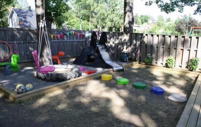 Gyerekbirodalom a kertben - kert / udvar ötlet, modern stílusban