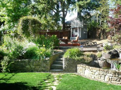 Szürke, gyerek kerti házikó - kert / udvar ötlet, modern stílusban