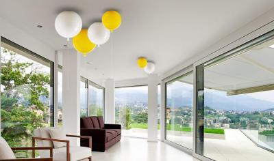 lufilámpák - nappali ötlet, modern stílusban