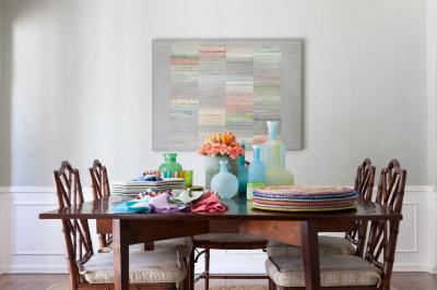 natúr étkező, színes dekoráció - konyha / étkező ötlet