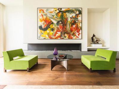 Elegáns apartman - nappali ötlet, modern stílusban