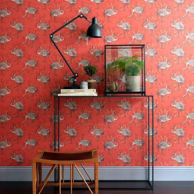 piros háttér struccokkal - belső továbbiak ötlet