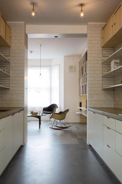 Kilátás a nappaliba - nappali ötlet, modern stílusban