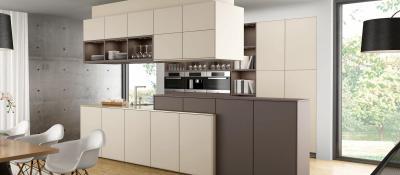 Vanília konyhabútor - konyha / étkező ötlet, modern stílusban