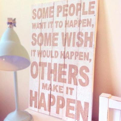 Pozitív gondolat - dekoráció - háló ötlet