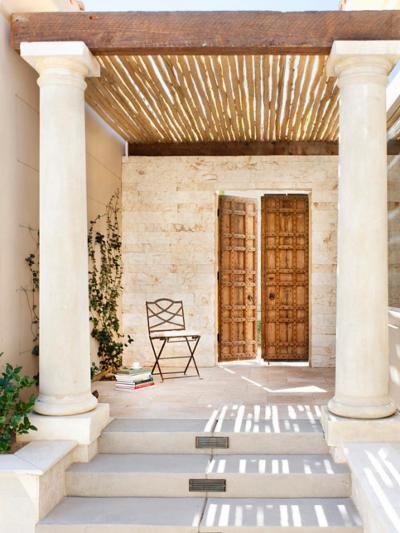 Mediterrán kapu - kert / udvar ötlet, mediterrán stílusban