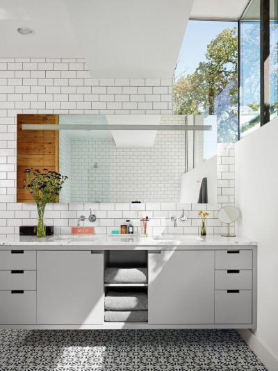Designcsempe a fürdőben - fürdő / WC ötlet, modern stílusban