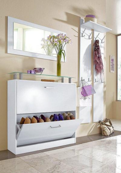 fehér előszobafal - előszoba ötlet, modern stílusban