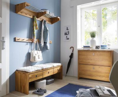 előszoba pasztell kékben - előszoba ötlet, modern stílusban