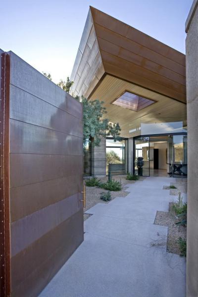 Bejárat a házba - bejárat ötlet, modern stílusban