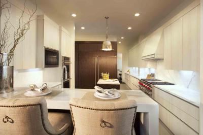 Bézs konyha - konyha / étkező ötlet, modern stílusban