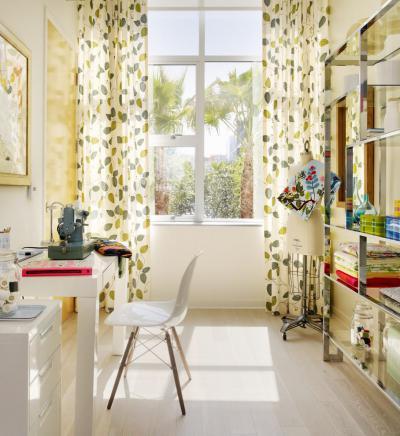 világos dolgozó - dolgozószoba ötlet, modern stílusban