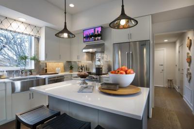 Konyhai világítás - konyha / étkező ötlet, modern stílusban