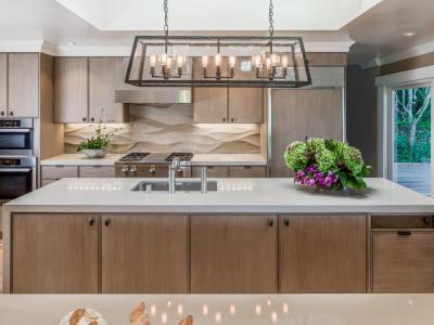 Modern világítótest a konyhában - konyha / étkező ötlet, modern stílusban