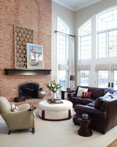 Nagy belmagasságú nappali - nappali ötlet, klasszikus stílusban