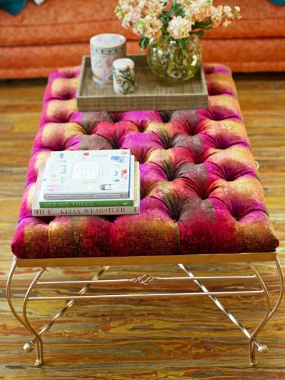 Ombre mintás ottomán - belső továbbiak ötlet, modern stílusban