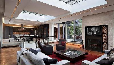 Látványos nappali - nappali ötlet, modern stílusban