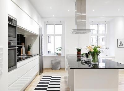 Skandináv konyha - konyha / étkező ötlet, modern stílusban