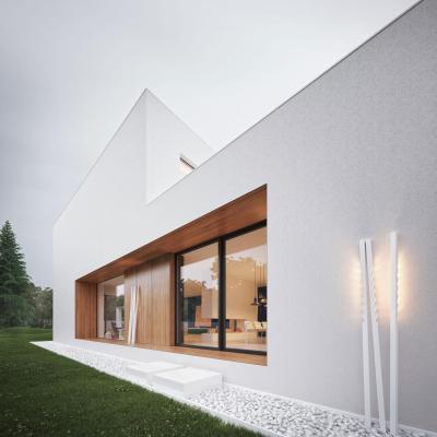 Modern lakóház - homlokzat ötlet, modern stílusban