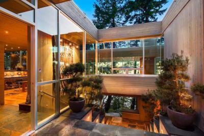 Kijárat - erkély / terasz ötlet, modern stílusban